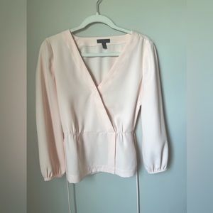 J. Crew Women’s Baby Pink Peplum Blouse- Size 2
